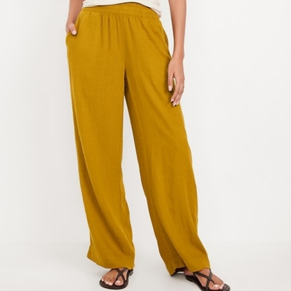 Old Navy Mustard Wide Leg Pants